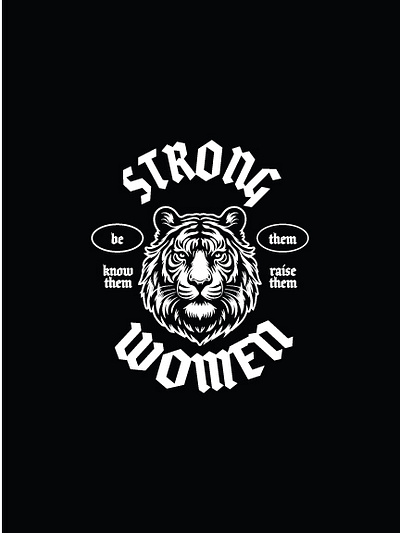 Strong Women Shirt Design apparel design graphic design shirt typography