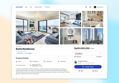 Property finder detail page desktop ui landing page ui ui design ux design web design website design