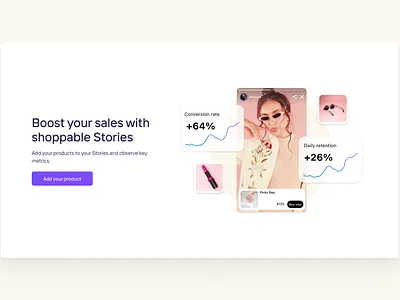 Empty state button clean dashboard data empty empty screen empty state illustration minimal minimalism modern product design saas shoppable shopping story ui ui design web