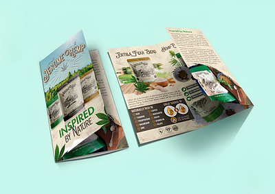 Jerome Hemp - Trifold branding brochure design flyer graphic design stationery trifold