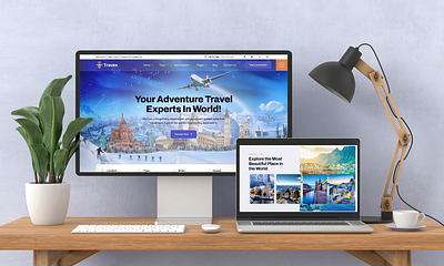 Travex. - Travel & Tour Booking Agency Landing Page Design adventure agency booking destination discover hotel landing page minimal mountain resort ticket tourism travel travel agency ui ux vacation villa website