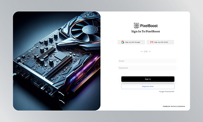 Pixel boost Sign up / sign in 3d animation branding graphic design logo motion graphics ui