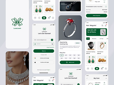 Jewelry App Design figma design