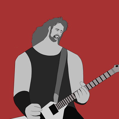 James Hetfield concept art digital art illustration metallica motion