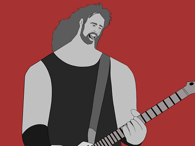 James Hetfield concept art digital art illustration metallica motion