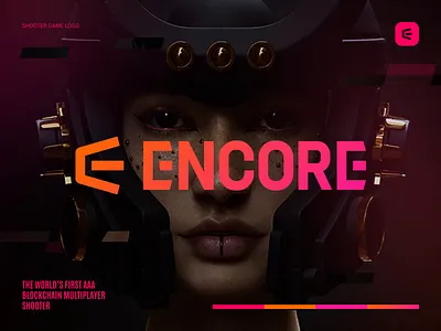 Encore Logo blockchain branding game graphic design logo nft shooter