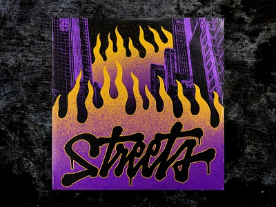 Art Cover - Vinyl calligraphy cover art dj expressive fire graffiti graphic design music producer streets tag type typography vinyl