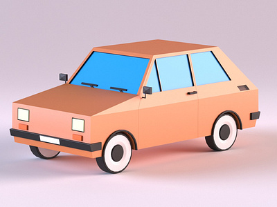 Cartoon low poly retro car 3d art artistic car cartoon download game get low lowpoly model old oldie poly retro squid stylized turbosquid unity vehicle