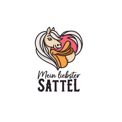 Logo Design for "Mein liebster Sattel" – English Saddle Sales animal logo design art kovalenco branding cartoon characters corporate design design emblem english saddle branding equestrian logo design graphic design horse logo illustration illustrative logo logo logotype luxury saddle branding pony logo design saddle logo symbol