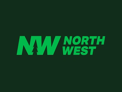 Northwest brand branding design forrest green identity identity design logo logo design monogram negative space northwest oregon pnw rebrand rebranding tree wordmark