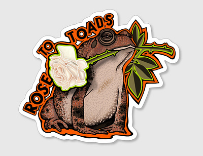 Rose to Toads: TAMBA Race Stickers branding hand lettering illustration logo sticker