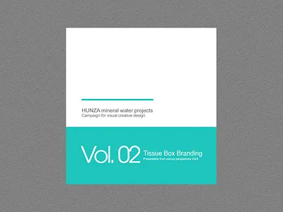 Hunza mineral water project (Tissue box branding) branding graphic design logo