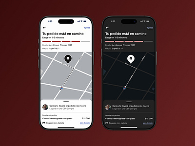 Delivery tracker app design delivery tracker design diseño diseño ui figma service design club ui ui camp ui camp w24 ui design