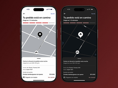 Delivery tracker app design delivery tracker design diseño diseño ui figma service design club ui ui camp ui camp w24 ui design