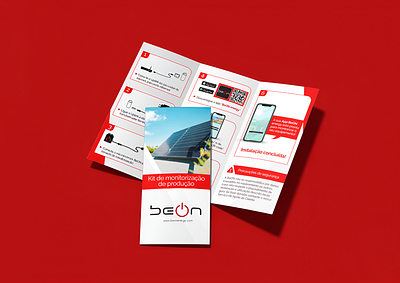 BeON Coporative Trifold branding brochure design flyer graphic design print stationery trifold