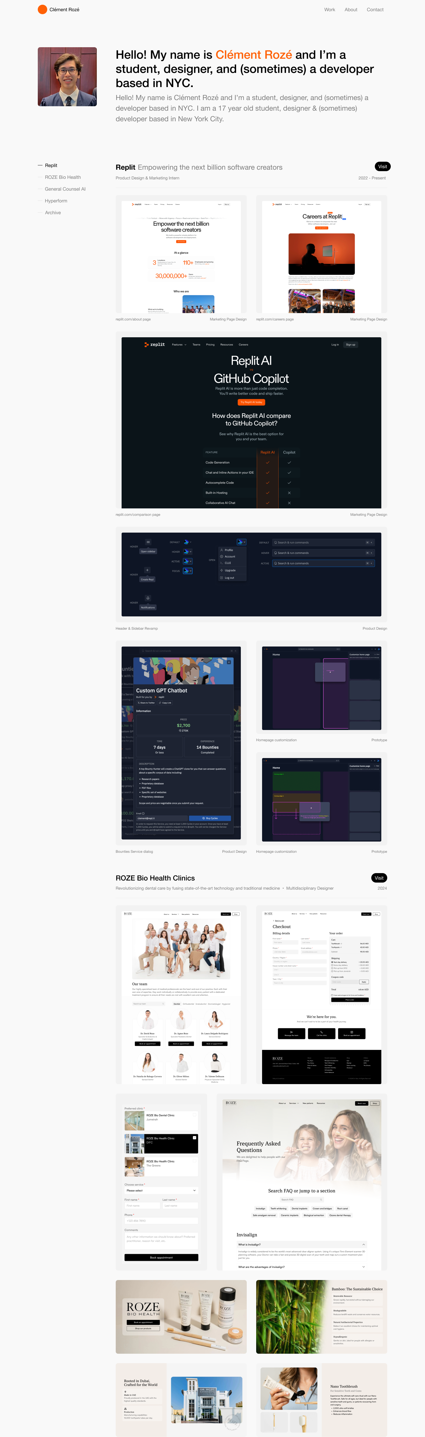 Personal Site V13 beautiful clean css design html light mode minimalistic personal website portfolio website ui