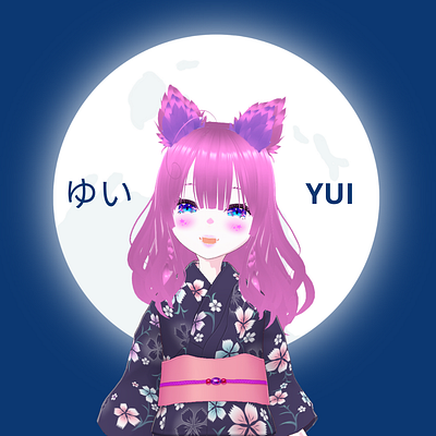 YUI - Anime character 3d character anime anime character blender character cartoon character character concept character design character modelling dec duculet emilia cristina low poly officinadelmostro omdesign