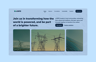 Landing page exploration user interface design web design
