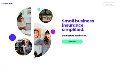 Sprinkling Brand Magic and Delight into the Quoting Experience animation branding color concept insurtech simple ui ux wizard