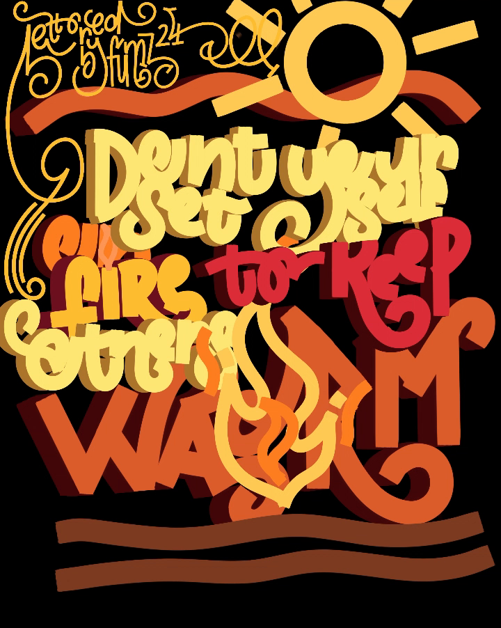 Example of Self Care - Hand Lettering