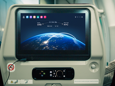 In-Flight Experience with Emirates' IFE System dashboard entertainment ife plane ui ui ux uidesign uiux