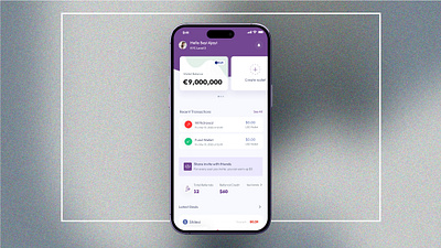 Wallet Mobile App bank design figma fintech mobile design user interface wallet