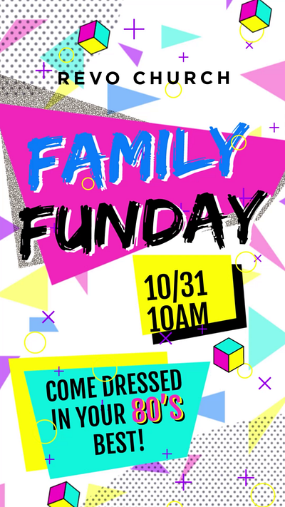 Revo Church Family Fun Day church design graphic design non profit social media