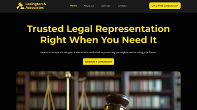 Law firm website design - Landing page attorny landingpage law llb mordern ui uiux user interface ux web website