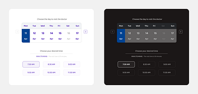 Book a doctor's appointment branding graphic design motion graphics ui