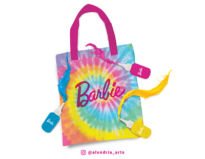 Barbie Tie Dye Totebag Set / Box / Manual product development design