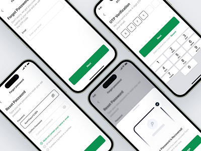 Forgot Password App app app mobile branding change password forgot forgot password illustration mobile ui page forgot password screen forgot password