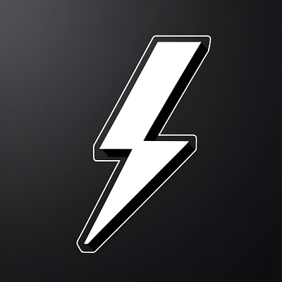 Thunder Sticker design dribbble sticker thunder