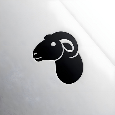 Black Sheep design logo sheep