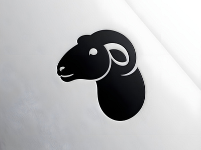 Black Sheep design logo sheep