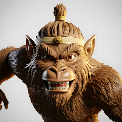 Monkey King 3d design monkey