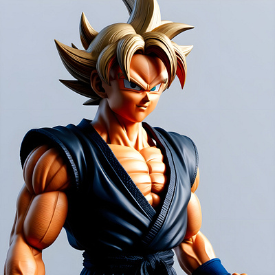 Evil Goku 3d design dragon ball goku story