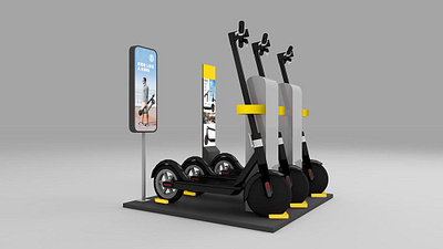 Electric Scooter 2D Podium | FSDU 2d fsdu graphic design