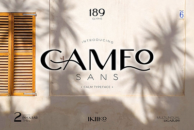 Cameo Sans - Elegant Font beauity brand branding classy elegant feminine font font design logo logotype lux luxury magazine perfume san serif tropical typeface typography wedding