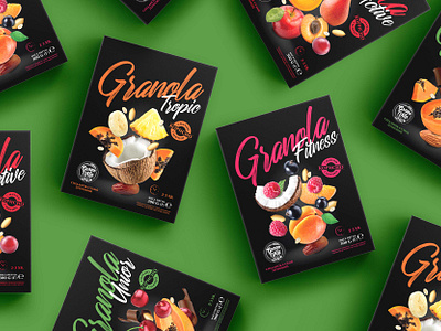 Granola Granovita. Packaging design bars branding colorful fitness food fruit granola graphic design healthy food package packaging design snacks