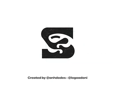 Letter S sloth ready-made logo for sale 3d anhdodes animation branding design graphic design illustration logo logo design logo designer logodesign minimalist logo minimalist logo design motion graphics ui