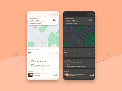 🗺 Delivery tracker delivery service design club ui camp ui camp w24