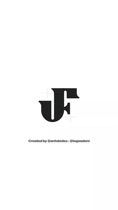 JF FJ monogram ready-made logo for sale 3d anhdodes animation branding design graphic design illustration logo logo design logo designer logodesign minimalist logo minimalist logo design motion graphics ui