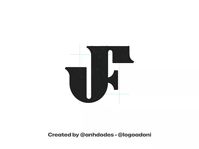 JF FJ monogram ready-made logo for sale 3d anhdodes animation branding design graphic design illustration logo logo design logo designer logodesign minimalist logo minimalist logo design motion graphics ui