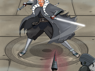 Ahsoka Tano adobe fresco ahsoka ahsoka tano art digital art illustration star wars