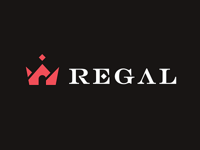 Regal bold branding crown design geometric house king logo logodesign modern real estate