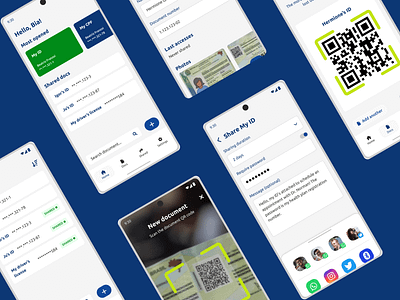 DigiDoc app design document qr code ui ux