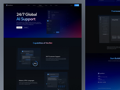 SynthMind - AI Web3 Bot Business & Technology Startup - Products ai ai chatbot bot business chatbot clean dark figma gradiant hero header landing page product startup tech technology ui ux web design web3 website