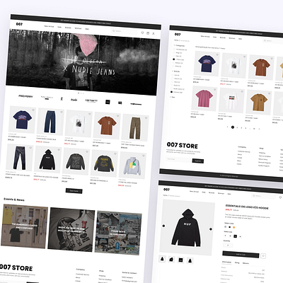 Web E-Commerce 007-Store e commerce landing page list product online shop product detail ui ux web design