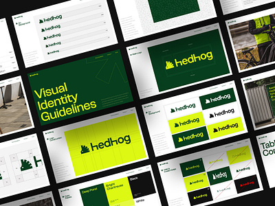 Hedhog - Visual Identity Guidelines brand brand guidelines brand identity branding design green guideline guidelines logo logo design startup guideline visual identity