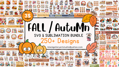 Fall SVG & Sublimation Mega Bundle fall clipart